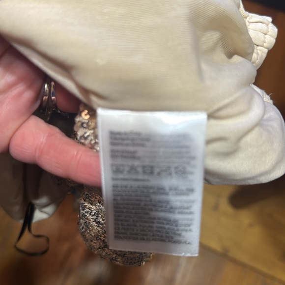 Beautiful H & M Sequined/Sparkly Gold & Silver Top XS Extra Small - Picture 9 of 11